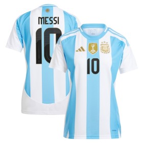 Camisola Argentina Messi 10 Mulher 1º Equipamento 2024 Manga Curta
